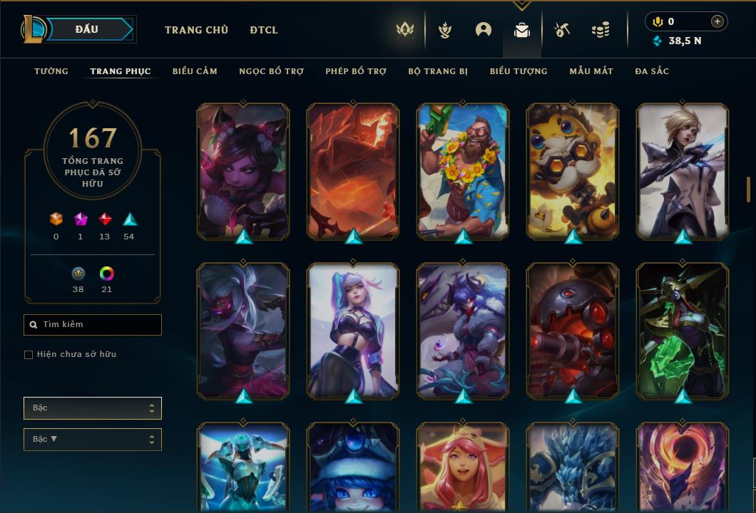 Acc Liên Minh Huyền Thoại/Đấu Trường Chân lý mã số 6469