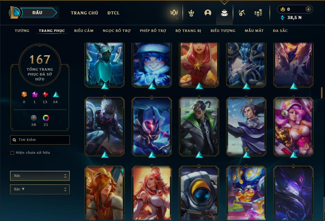 Acc Liên Minh Huyền Thoại/Đấu Trường Chân lý mã số 6469