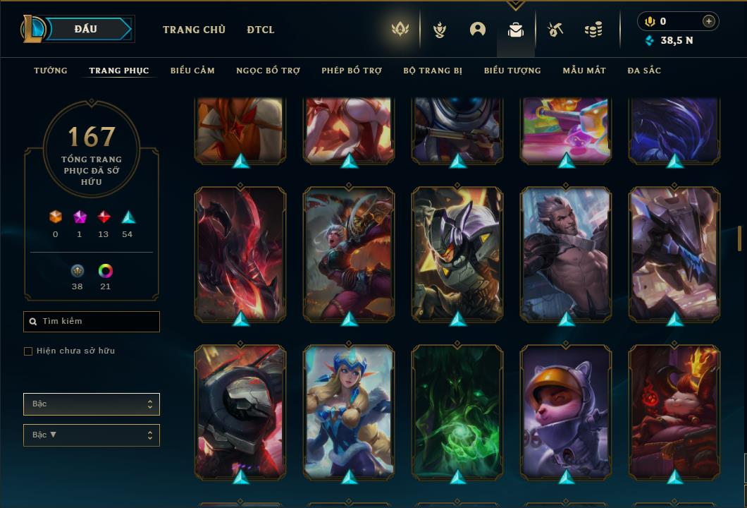 Acc Liên Minh Huyền Thoại/Đấu Trường Chân lý mã số 6469