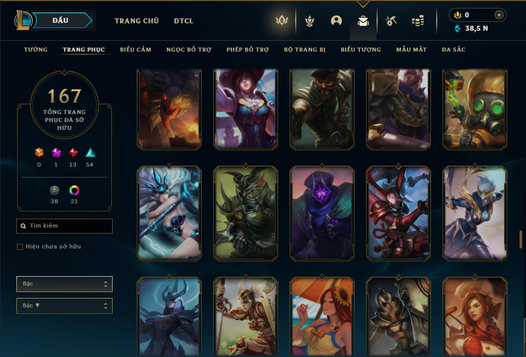 Acc Liên Minh Huyền Thoại/Đấu Trường Chân lý mã số 6469