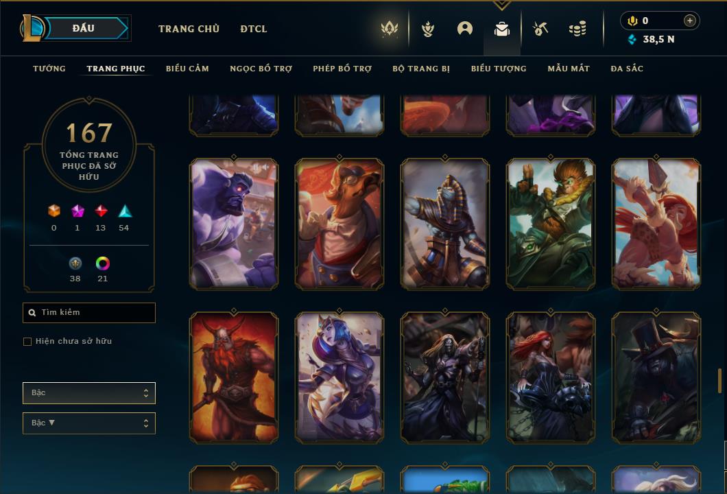 Acc Liên Minh Huyền Thoại/Đấu Trường Chân lý mã số 6469