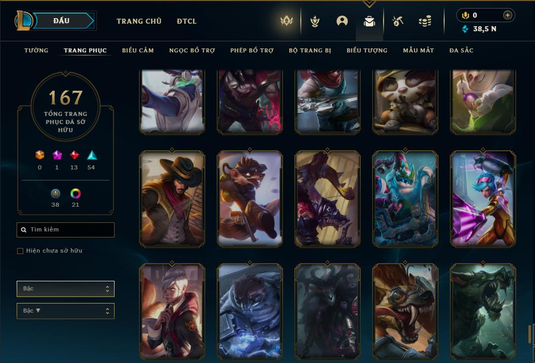 Acc Liên Minh Huyền Thoại/Đấu Trường Chân lý mã số 6469