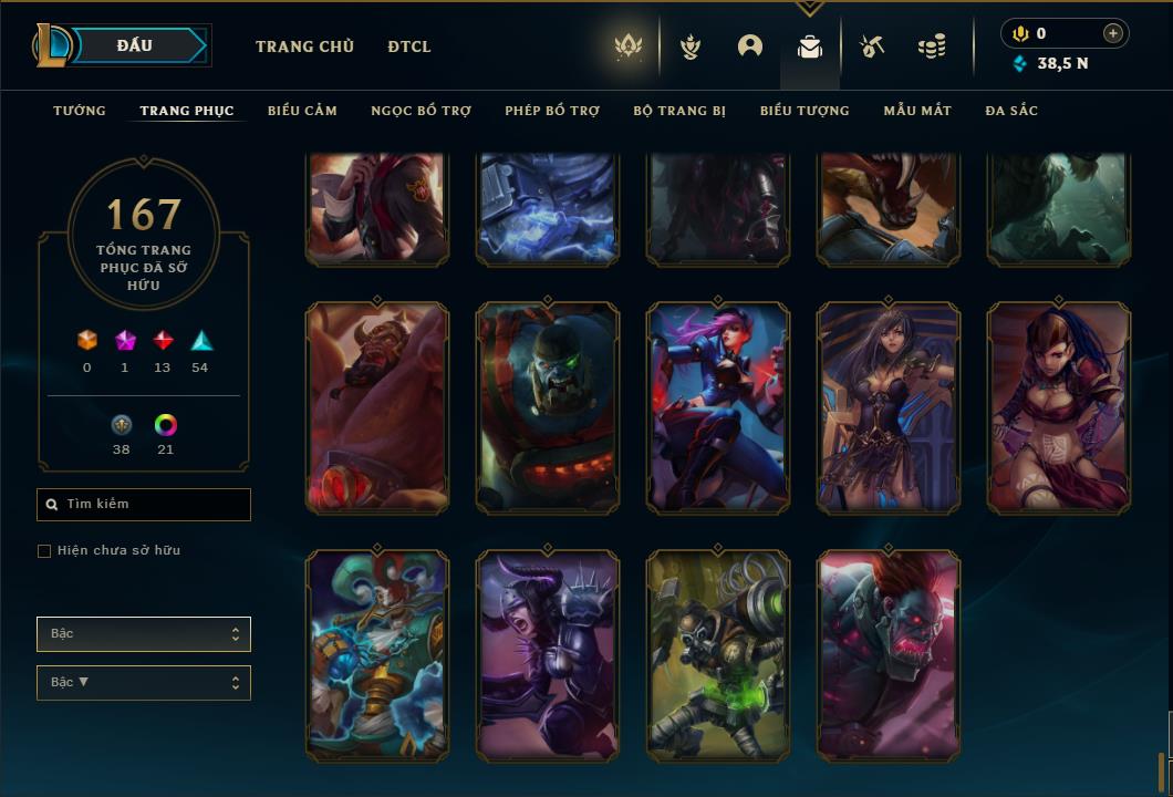 Acc Liên Minh Huyền Thoại/Đấu Trường Chân lý mã số 6469