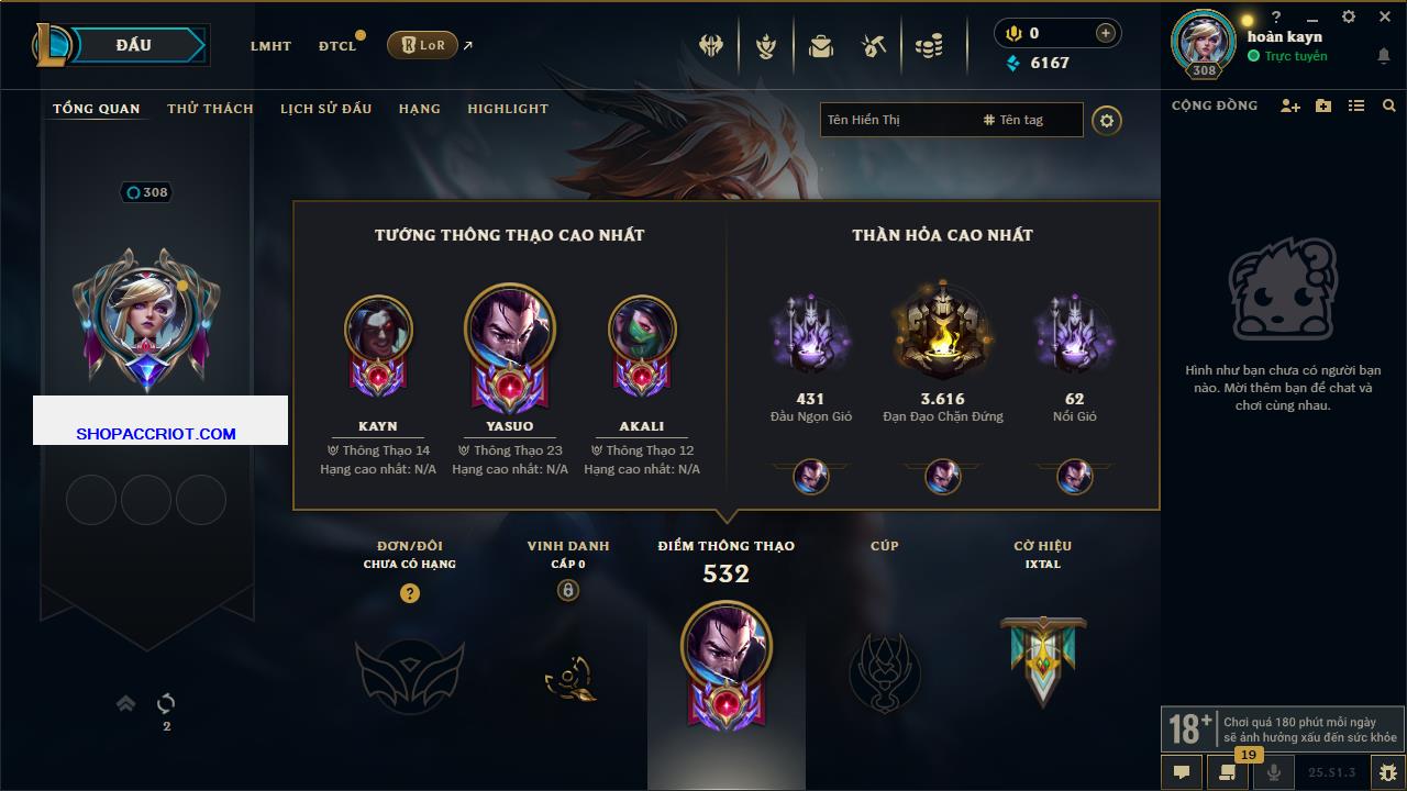 Acc Liên Minh Huyền Thoại/Đấu Trường Chân lý mã số 6481