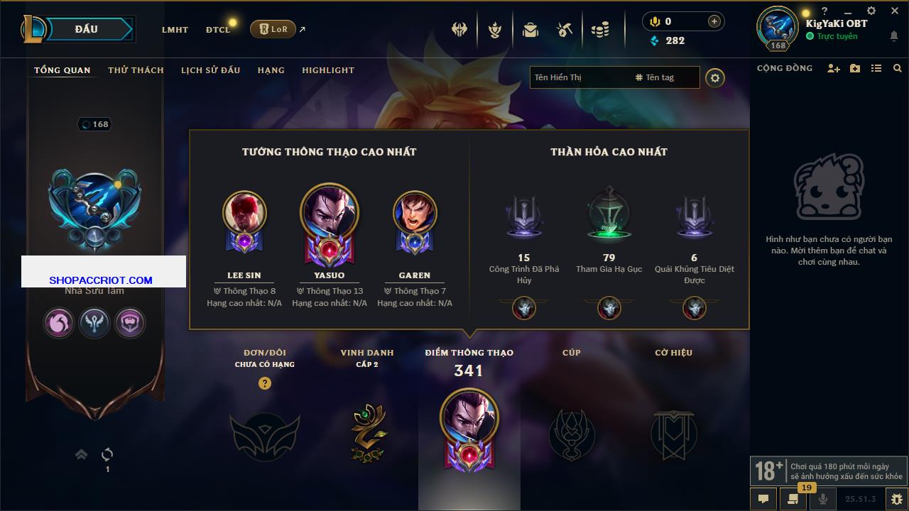 Acc Liên Minh Huyền Thoại/Đấu Trường Chân lý mã số 6531