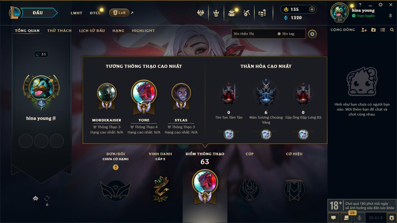 Acc Liên Minh Huyền Thoại/Đấu Trường Chân lý mã số 6784