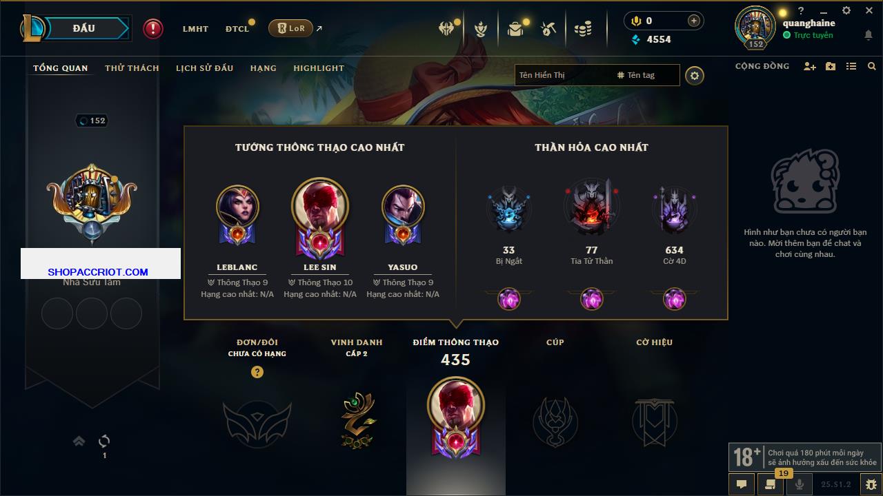 Acc Liên Minh Huyền Thoại/Đấu Trường Chân lý mã số 6791