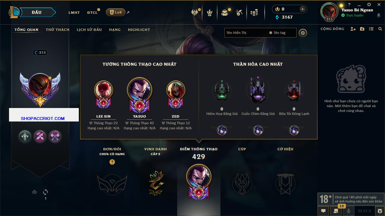 Acc Liên Minh Huyền Thoại/Đấu Trường Chân lý mã số 6812