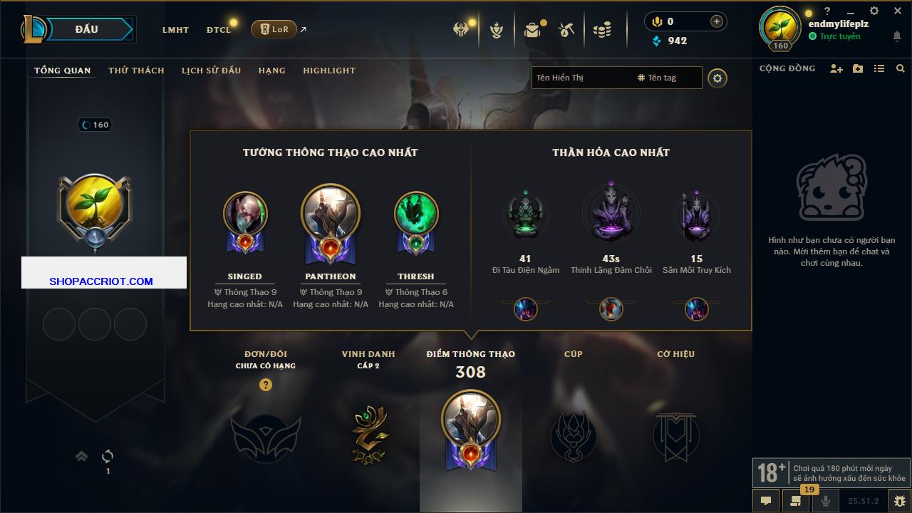 Acc Liên Minh Huyền Thoại/Đấu Trường Chân lý mã số 6823