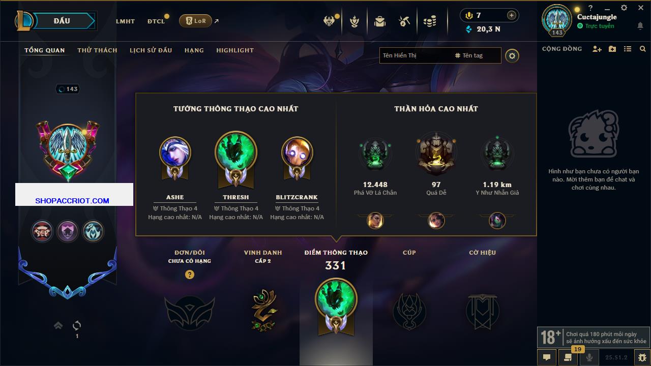 Acc Liên Minh Huyền Thoại/Đấu Trường Chân lý mã số 6828