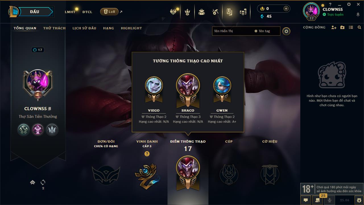 Acc Liên Minh Huyền Thoại/Đấu Trường Chân lý mã số 7751