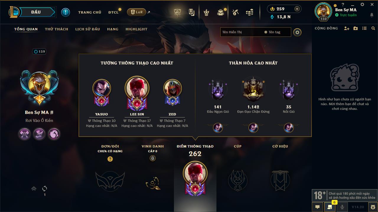 Acc Liên Minh Huyền Thoại/Đấu Trường Chân lý mã số 7858