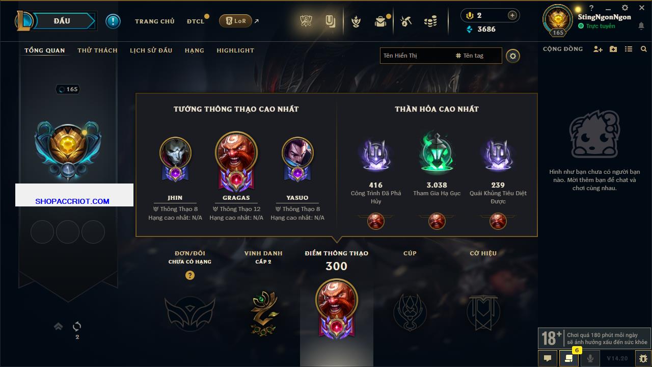 Acc Liên Minh Huyền Thoại/Đấu Trường Chân lý mã số 7866