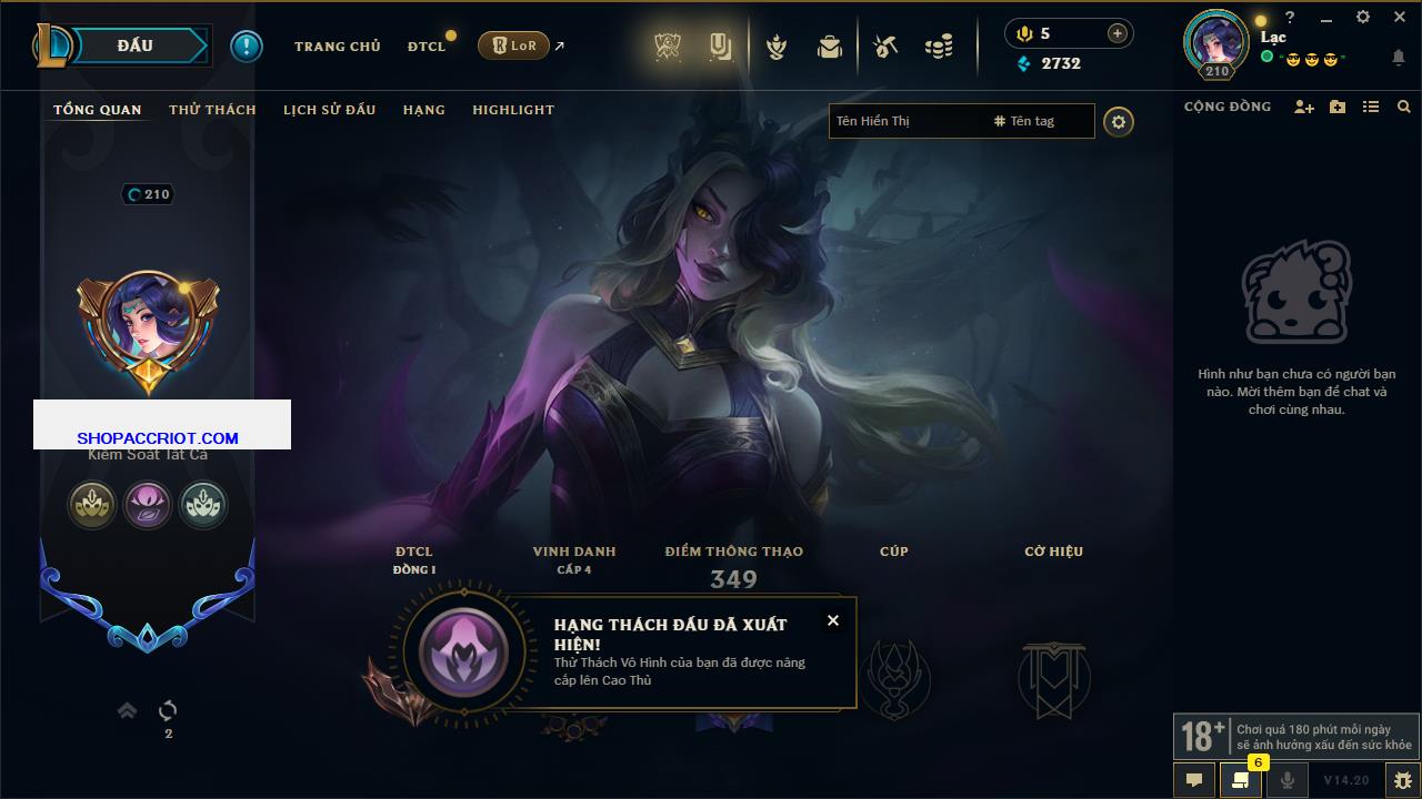 Acc Liên Minh Huyền Thoại/Đấu Trường Chân lý mã số 7883