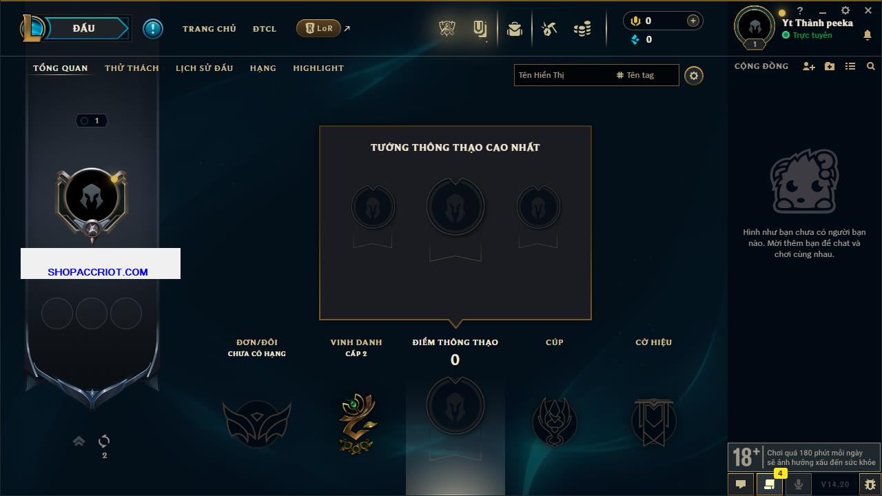 Acc Liên Minh Huyền Thoại/Đấu Trường Chân lý mã số 7890