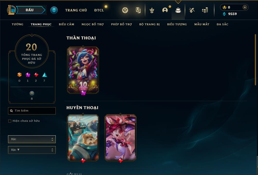 Acc Liên Minh Huyền Thoại/Đấu Trường Chân lý mã số 7908