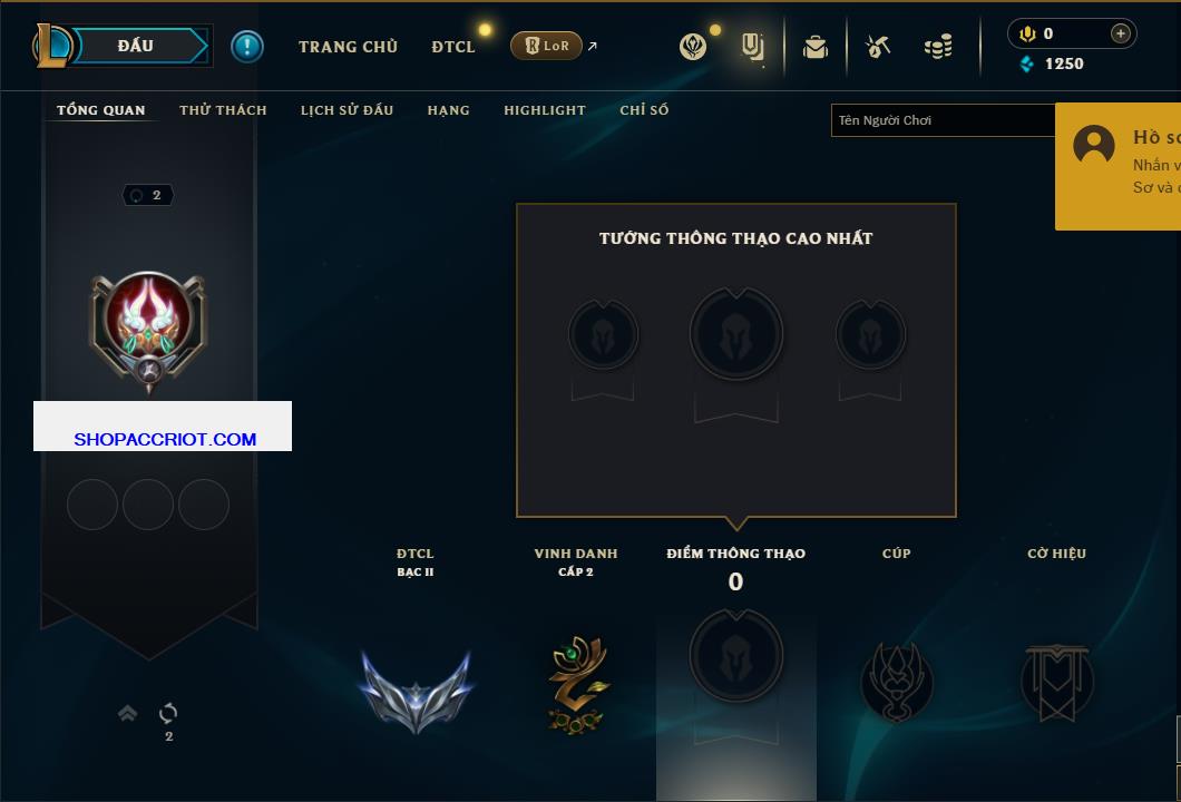 Acc Liên Minh Huyền Thoại/Đấu Trường Chân lý mã số 7925