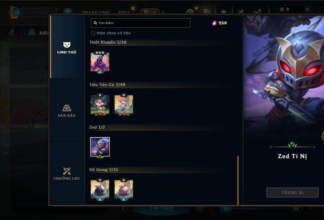 Acc Liên Minh Huyền Thoại/Đấu Trường Chân lý mã số 7925