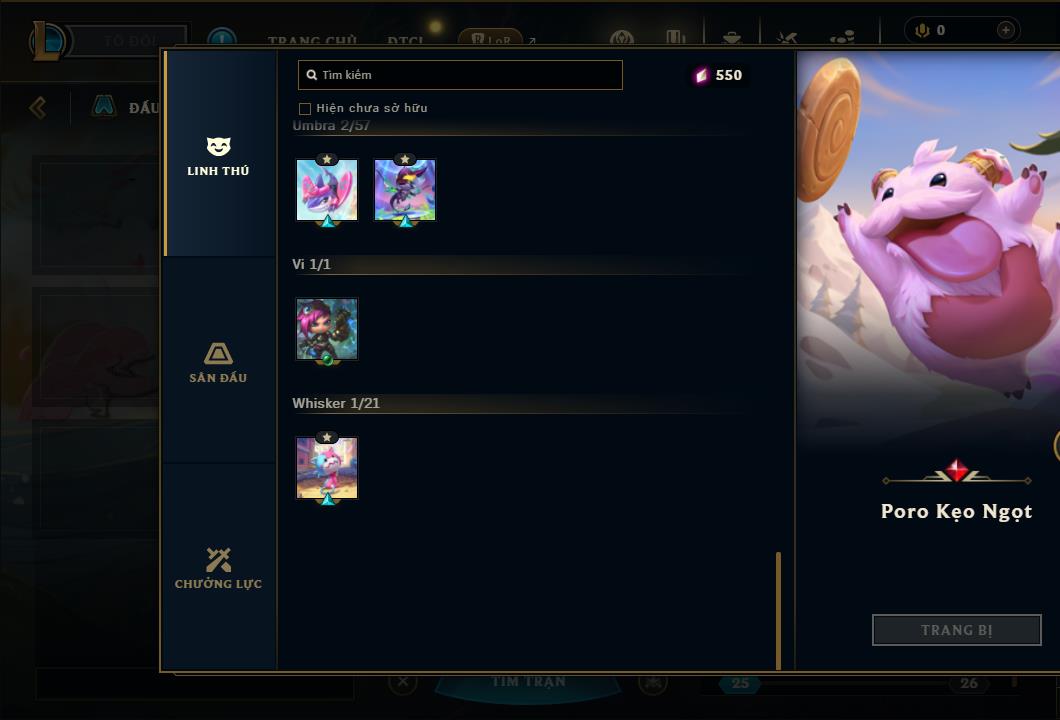 Acc Liên Minh Huyền Thoại/Đấu Trường Chân lý mã số 7927