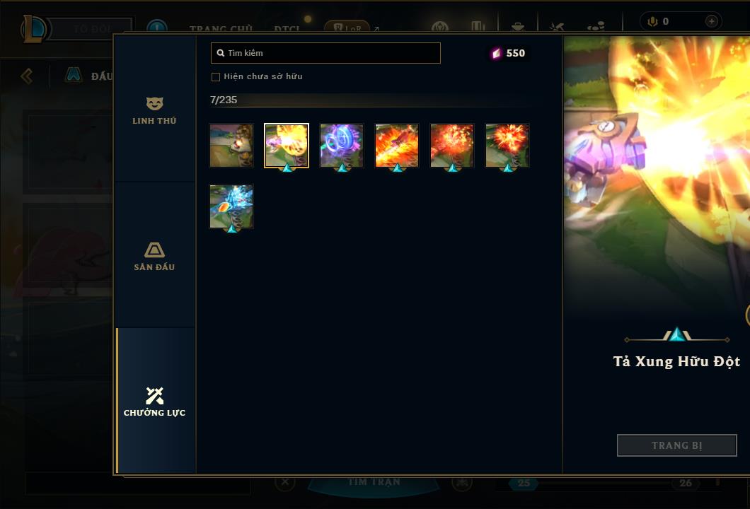 Acc Liên Minh Huyền Thoại/Đấu Trường Chân lý mã số 7927