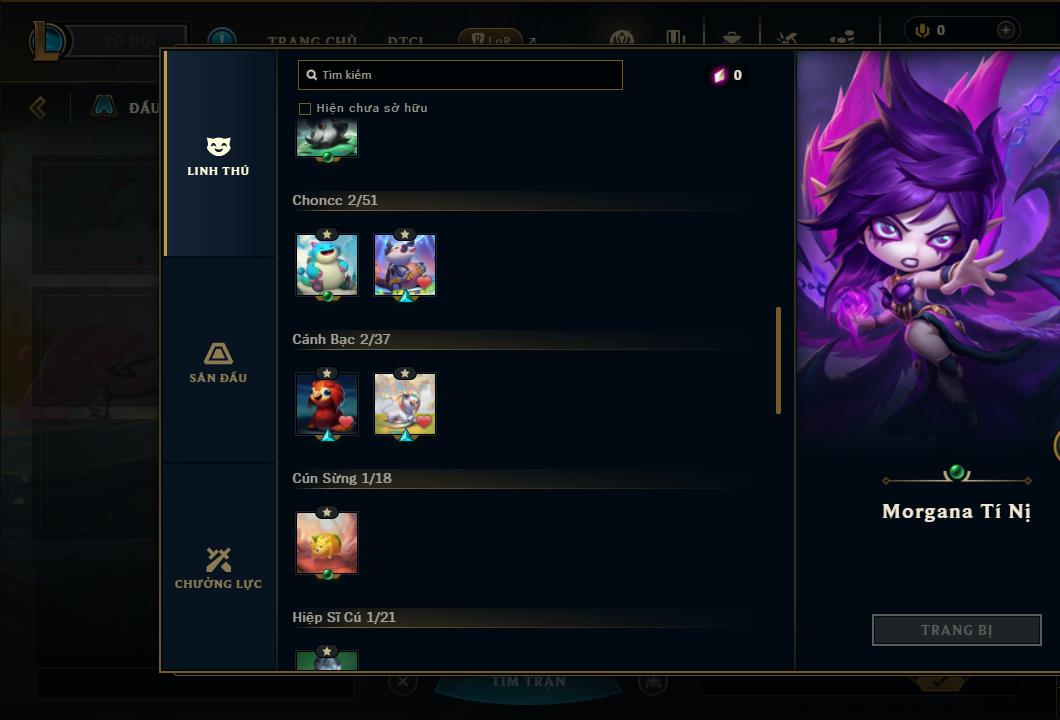 Acc Liên Minh Huyền Thoại/Đấu Trường Chân lý mã số 7928