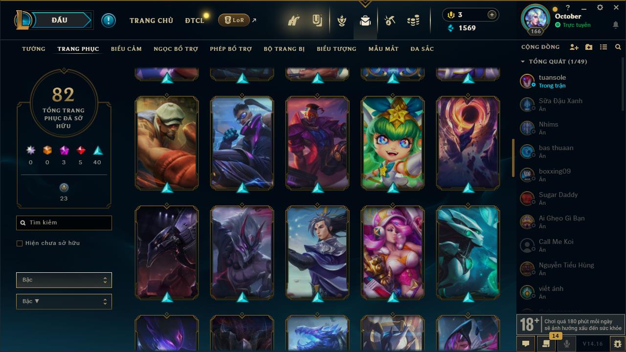 Acc Liên Minh Huyền Thoại/Đấu Trường Chân lý mã số 7940