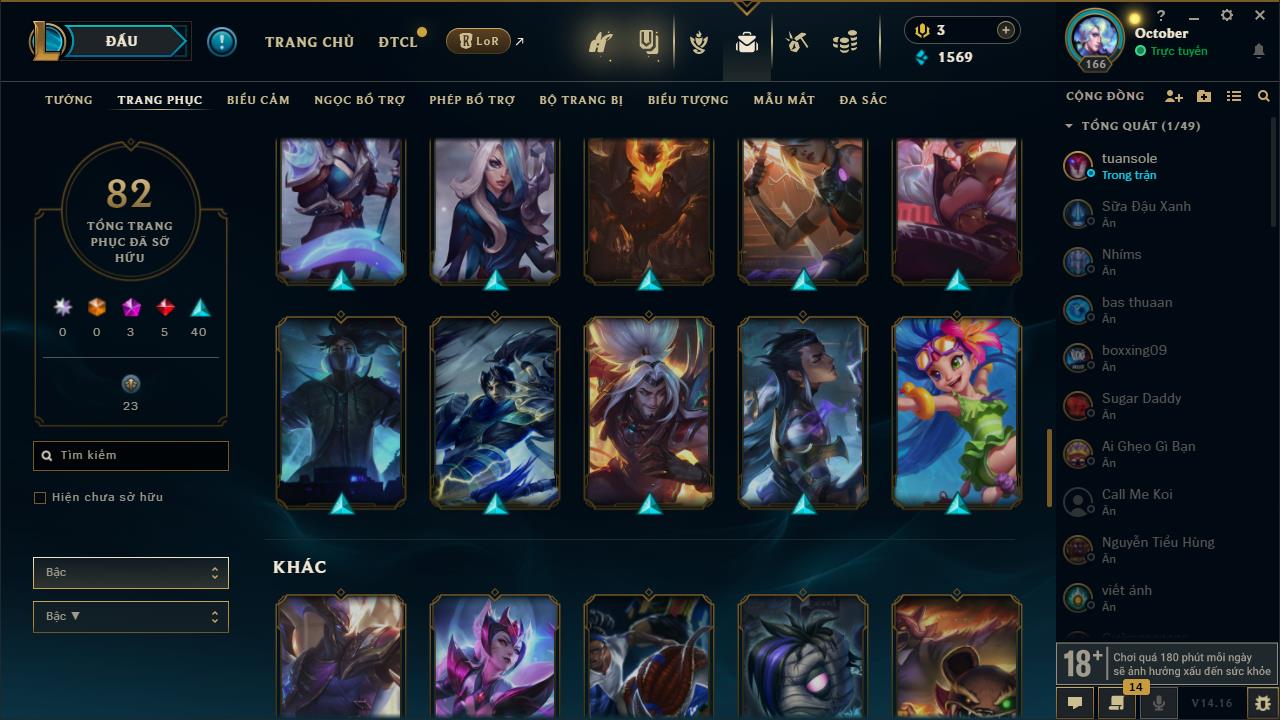 Acc Liên Minh Huyền Thoại/Đấu Trường Chân lý mã số 7940