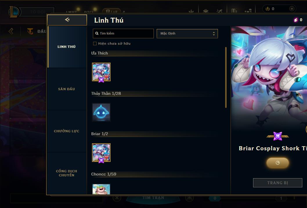 Acc Liên Minh Huyền Thoại/Đấu Trường Chân lý mã số 8686