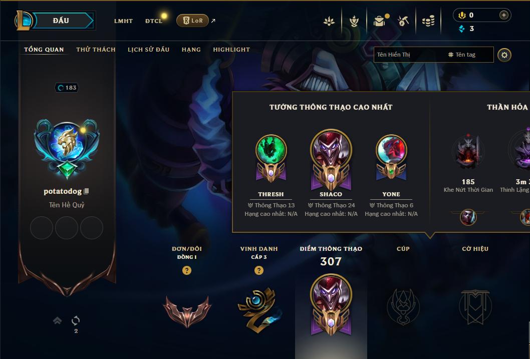 Acc Liên Minh Huyền Thoại/Đấu Trường Chân lý mã số 8853