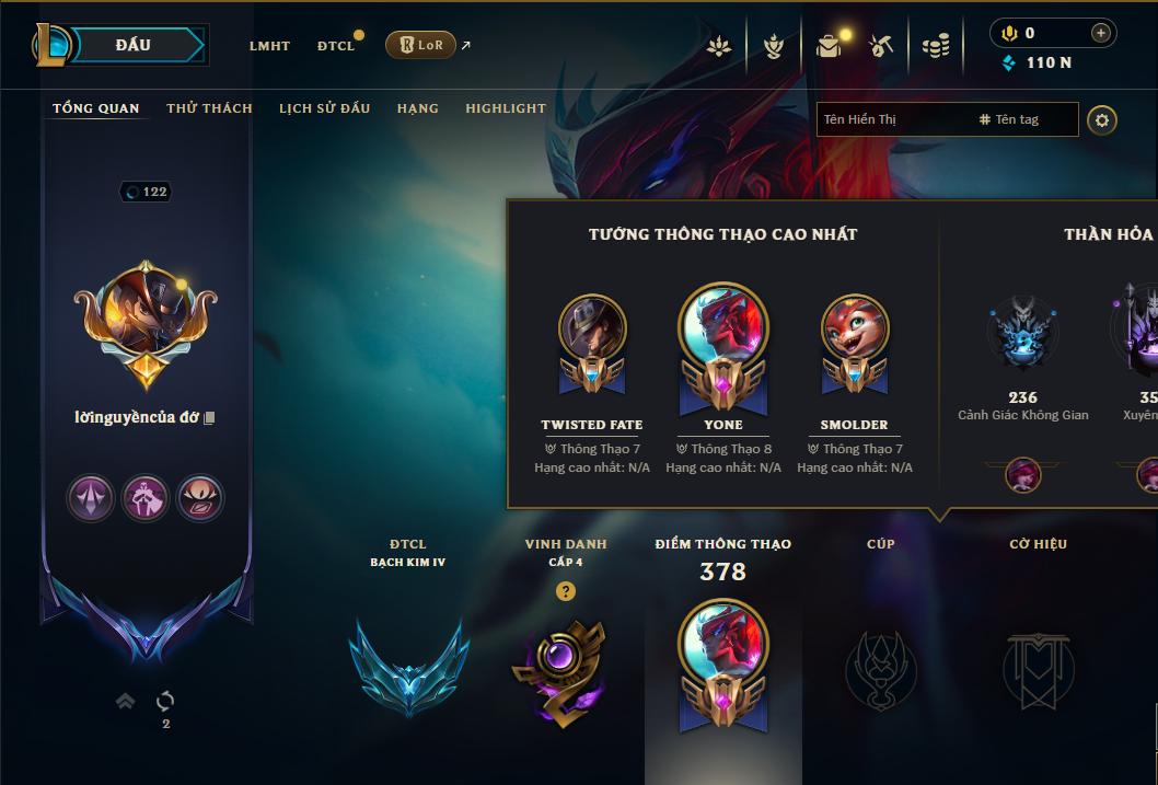 Acc Liên Minh Huyền Thoại/Đấu Trường Chân lý mã số 8857