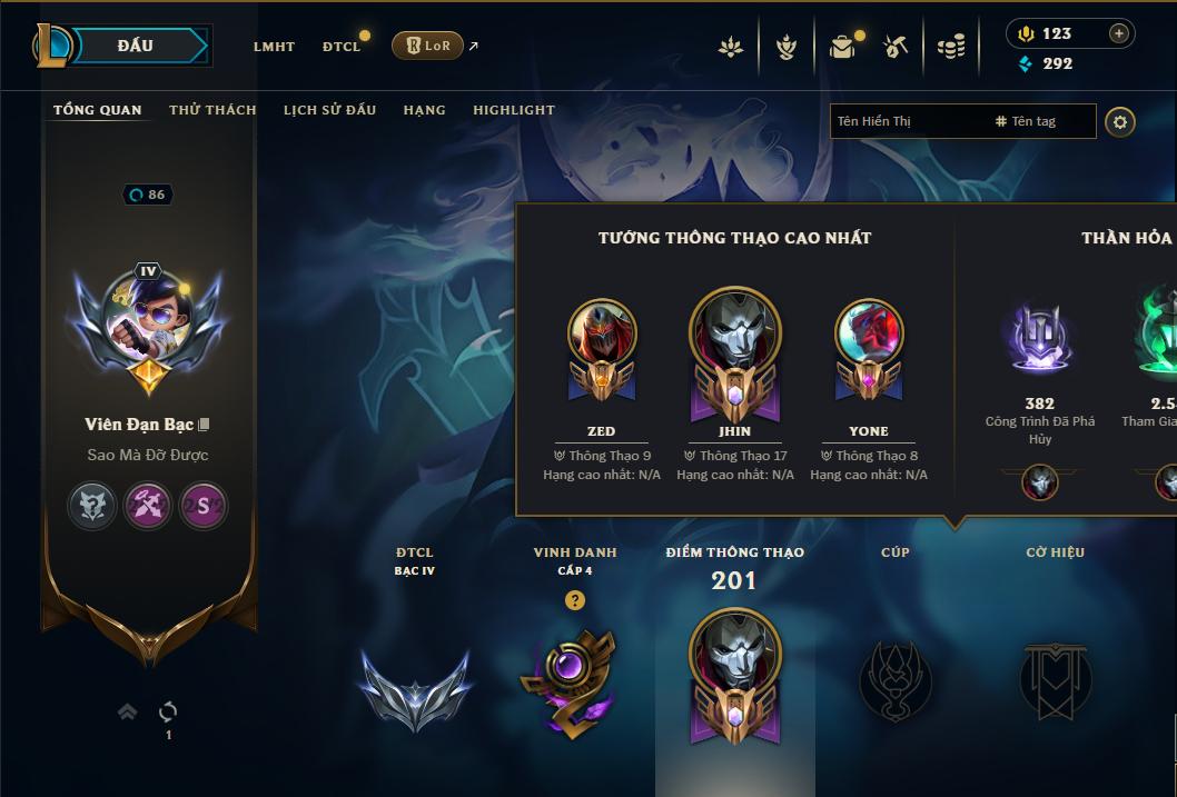 Acc Liên Minh Huyền Thoại/Đấu Trường Chân lý mã số 8859