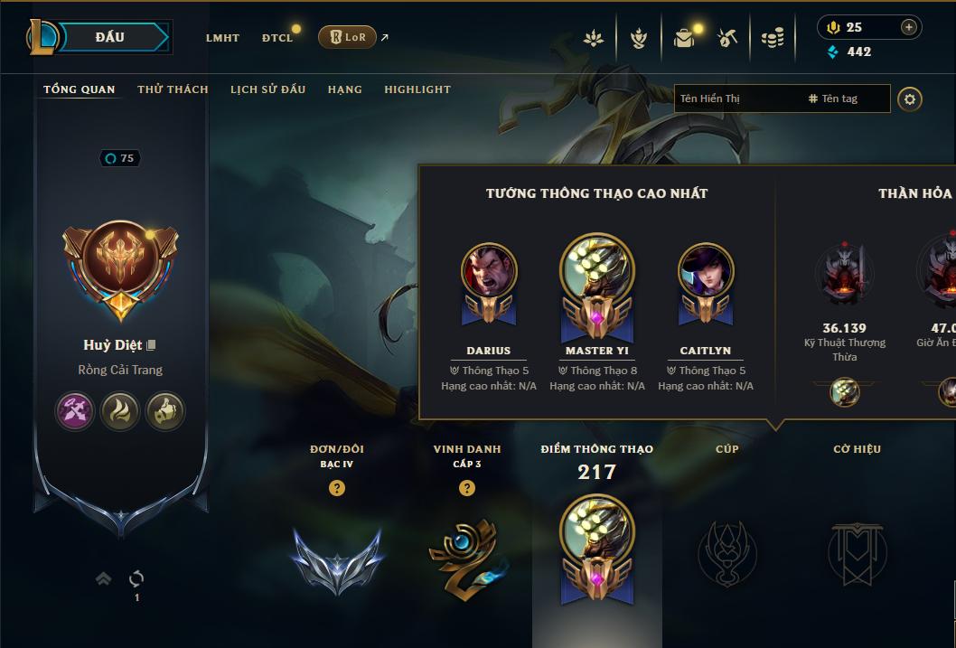 Acc Liên Minh Huyền Thoại/Đấu Trường Chân lý mã số 8876