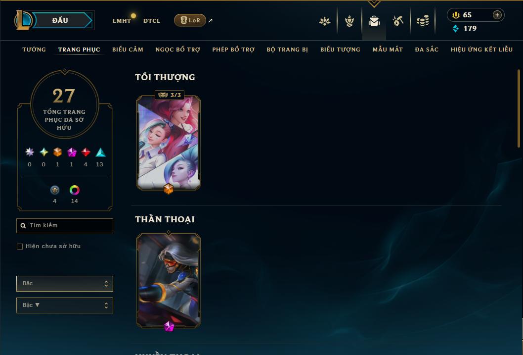 Acc Liên Minh Huyền Thoại/Đấu Trường Chân lý mã số 8893