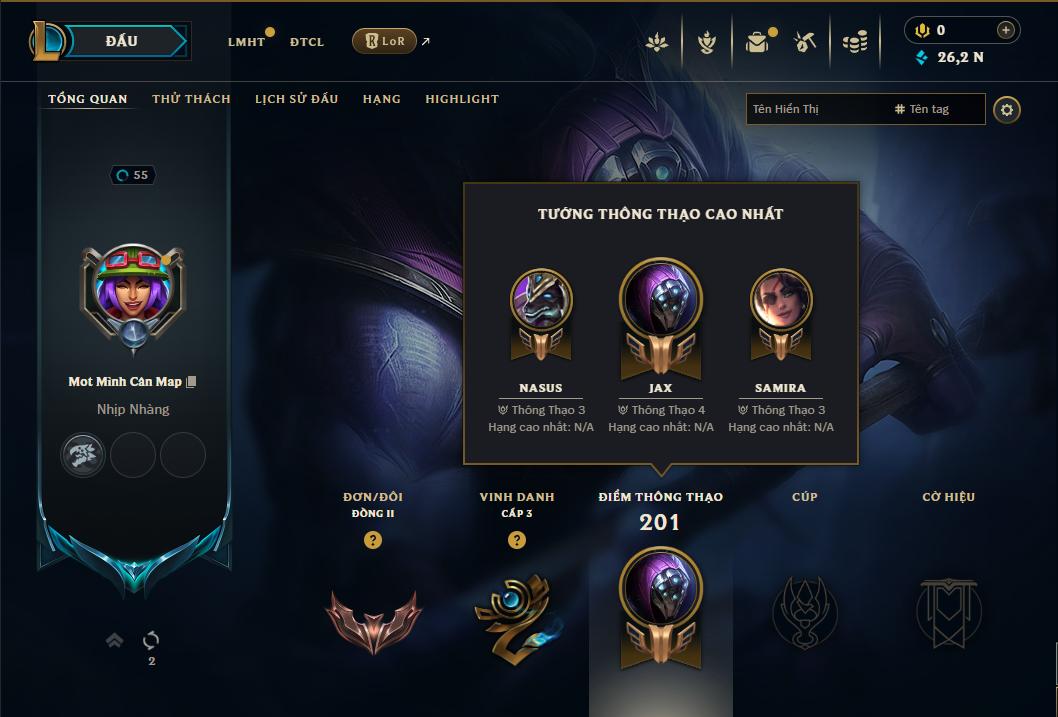 Acc Liên Minh Huyền Thoại/Đấu Trường Chân lý mã số 8897