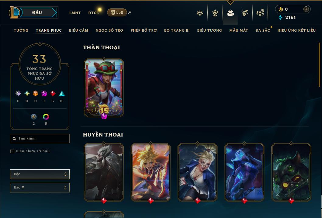 Acc Liên Minh Huyền Thoại/Đấu Trường Chân lý mã số 8899