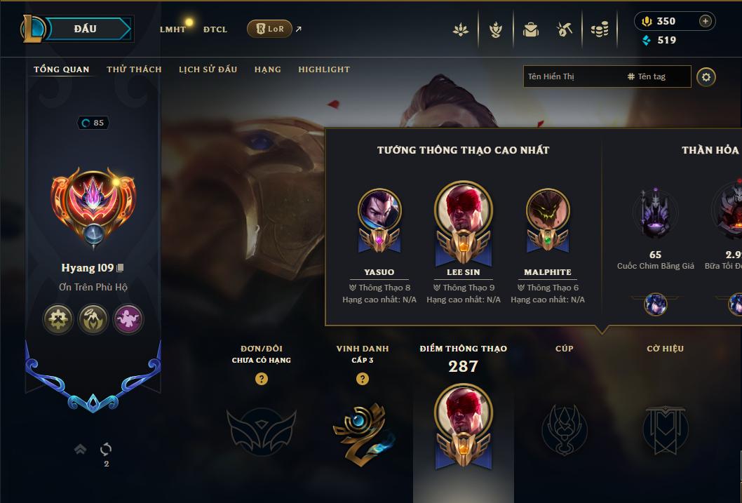 Acc Liên Minh Huyền Thoại/Đấu Trường Chân lý mã số 8902