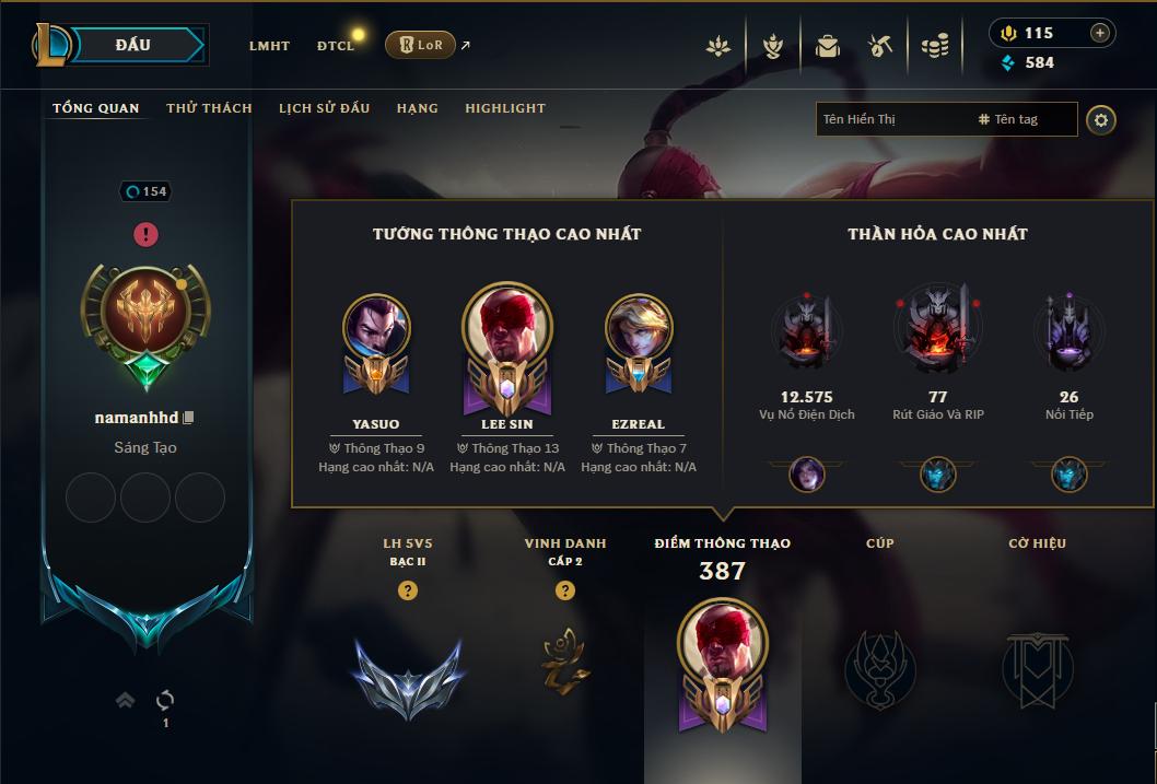 Acc Liên Minh Huyền Thoại/Đấu Trường Chân lý mã số 8904