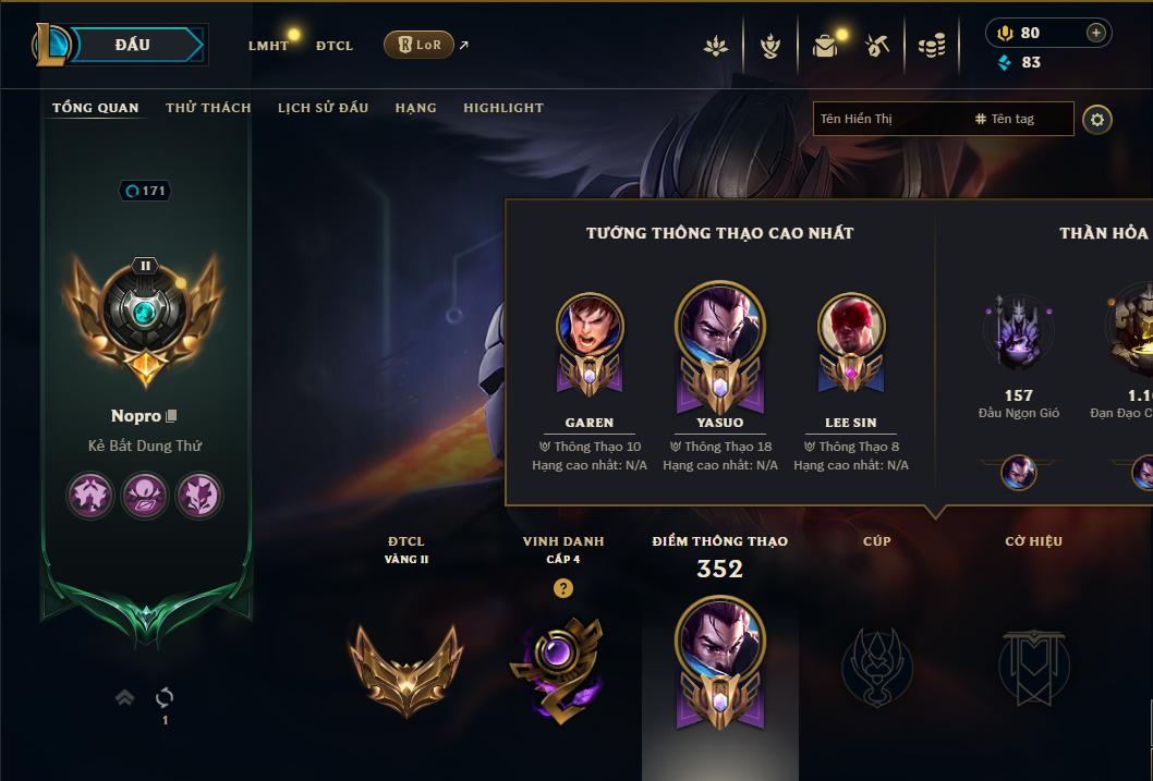 Acc Liên Minh Huyền Thoại/Đấu Trường Chân lý mã số 8911