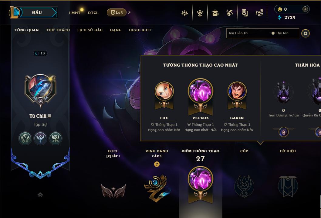 Acc Liên Minh Huyền Thoại/Đấu Trường Chân lý mã số 8917