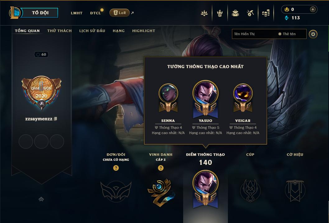 Acc Liên Minh Huyền Thoại/Đấu Trường Chân lý mã số 8934