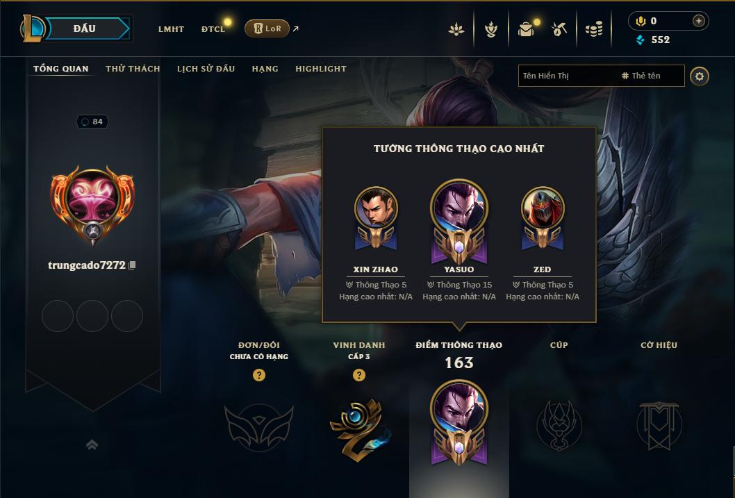 Acc Liên Minh Huyền Thoại/Đấu Trường Chân lý mã số 8943