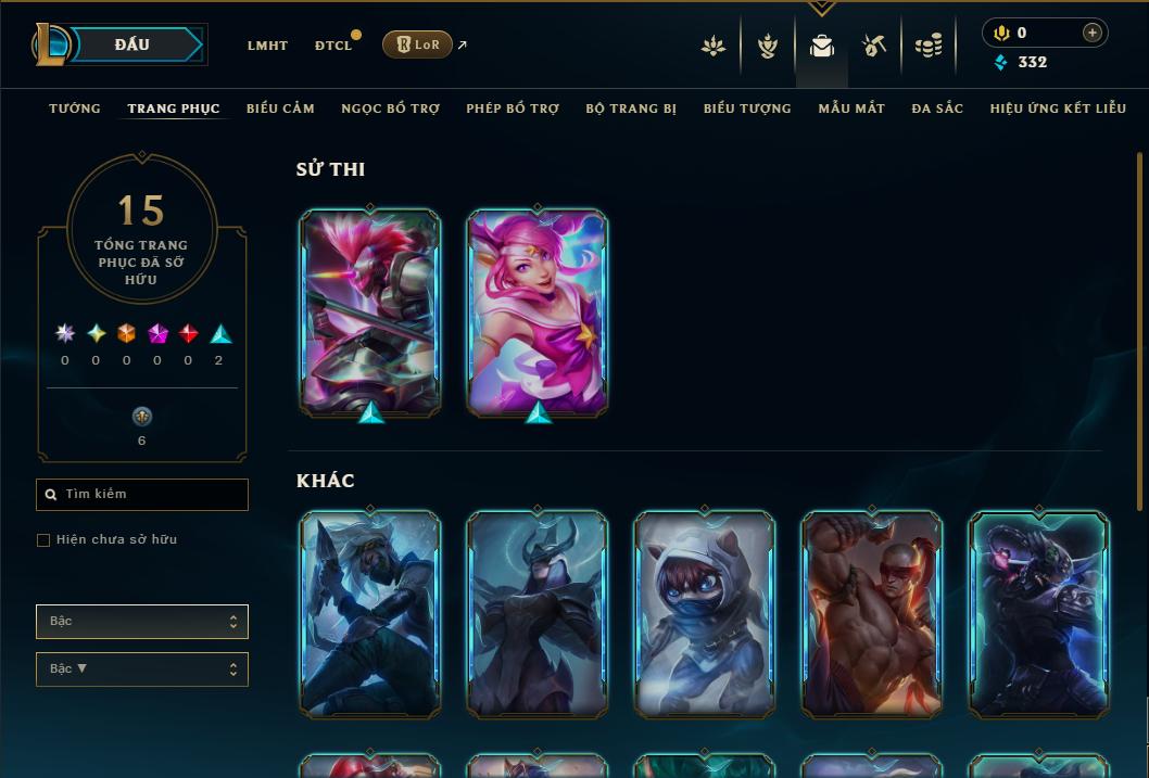 Acc Liên Minh Huyền Thoại/Đấu Trường Chân lý mã số 8944