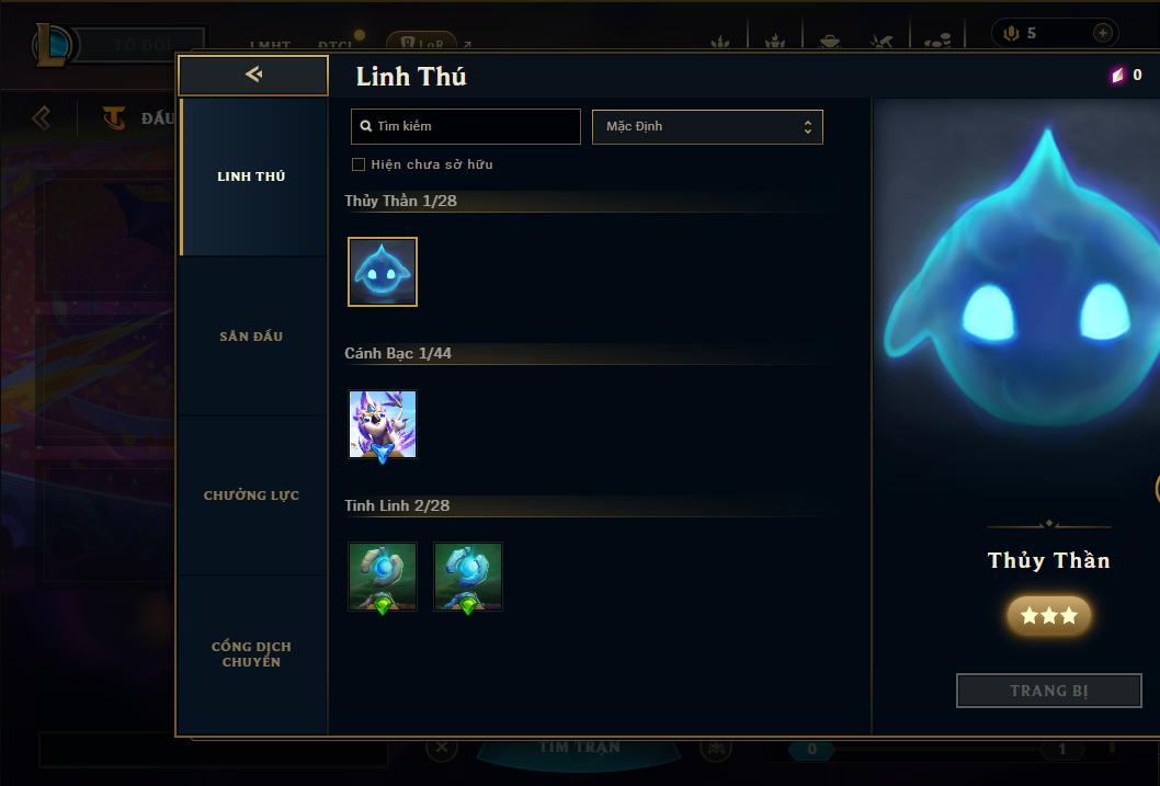 Acc Liên Minh Huyền Thoại/Đấu Trường Chân lý mã số 8945