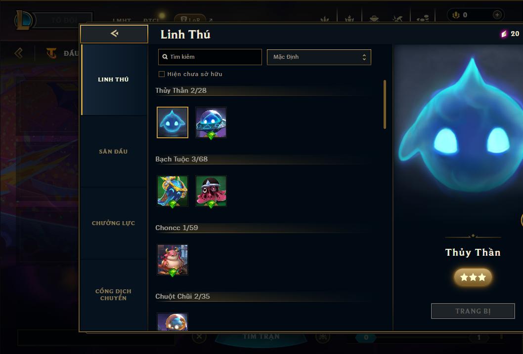 Acc Liên Minh Huyền Thoại/Đấu Trường Chân lý mã số 8950