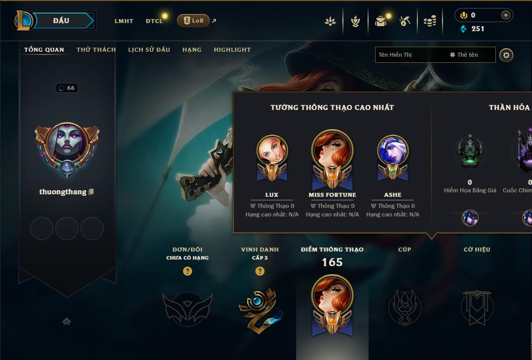 Acc Liên Minh Huyền Thoại/Đấu Trường Chân lý mã số 8953