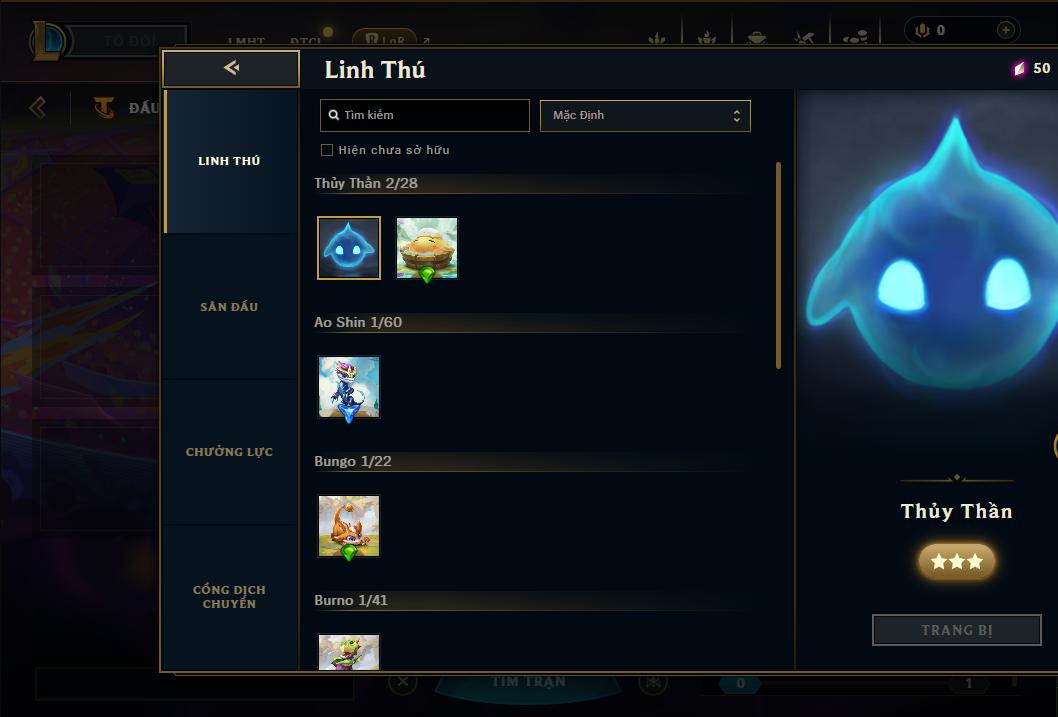 Acc Liên Minh Huyền Thoại/Đấu Trường Chân lý mã số 8953