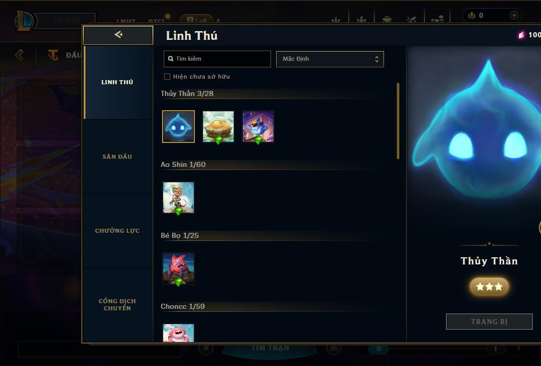 Acc Liên Minh Huyền Thoại/Đấu Trường Chân lý mã số 8958