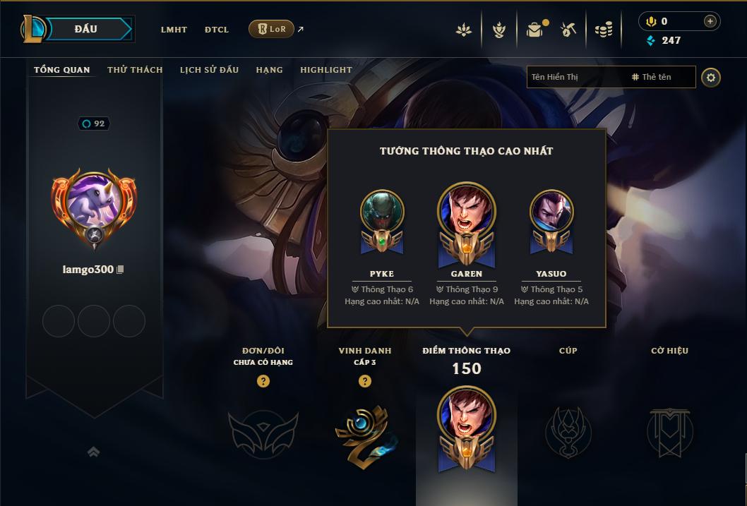 Acc Liên Minh Huyền Thoại/Đấu Trường Chân lý mã số 8961