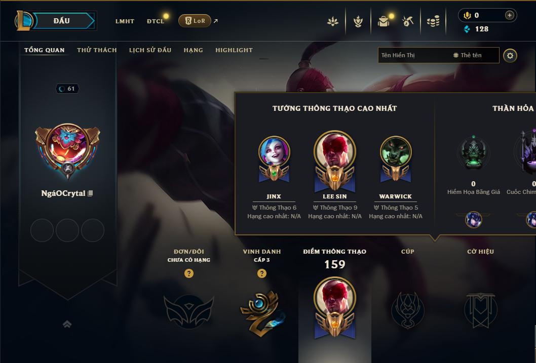 Acc Liên Minh Huyền Thoại/Đấu Trường Chân lý mã số 8962