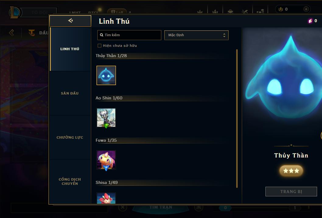 Acc Liên Minh Huyền Thoại/Đấu Trường Chân lý mã số 8965